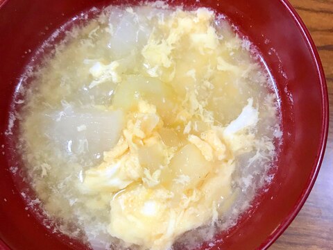 玉ねぎと大根の卵スープ